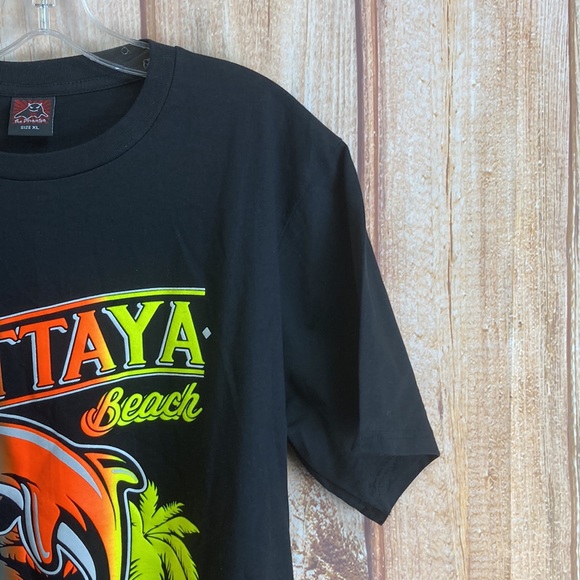 ➡️Pattaya Beach Thailand Black Tee Size XL - Picture 3 of 8